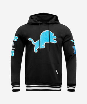 Detroit Lions Retro Classic Fleece Pull Over Hoodie