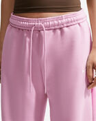 Nike Studio Fleece Medium Weight Mid-Rise Wide-Leg Pants IU1958-621 Pink 3
