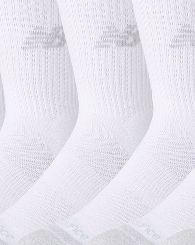 New Balance Active Crew Socks 6 Pack LAS65201WT White 2