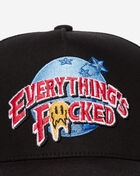 Field Grade Everything's F Planet Hollywood Twill Mesh Back Trucker Hat 1006541 Black 2