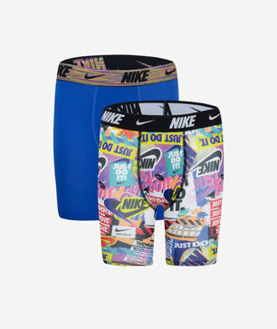 Big Kids' 2PK Printed Long Boxer Briefs