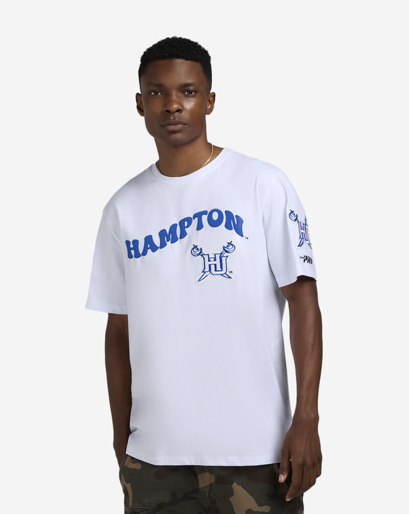 PRO STANDARD Hampton University Retro Waves Tee CHA171946-WHT White 1