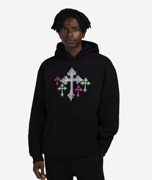 Multi Color Cross Hoodie