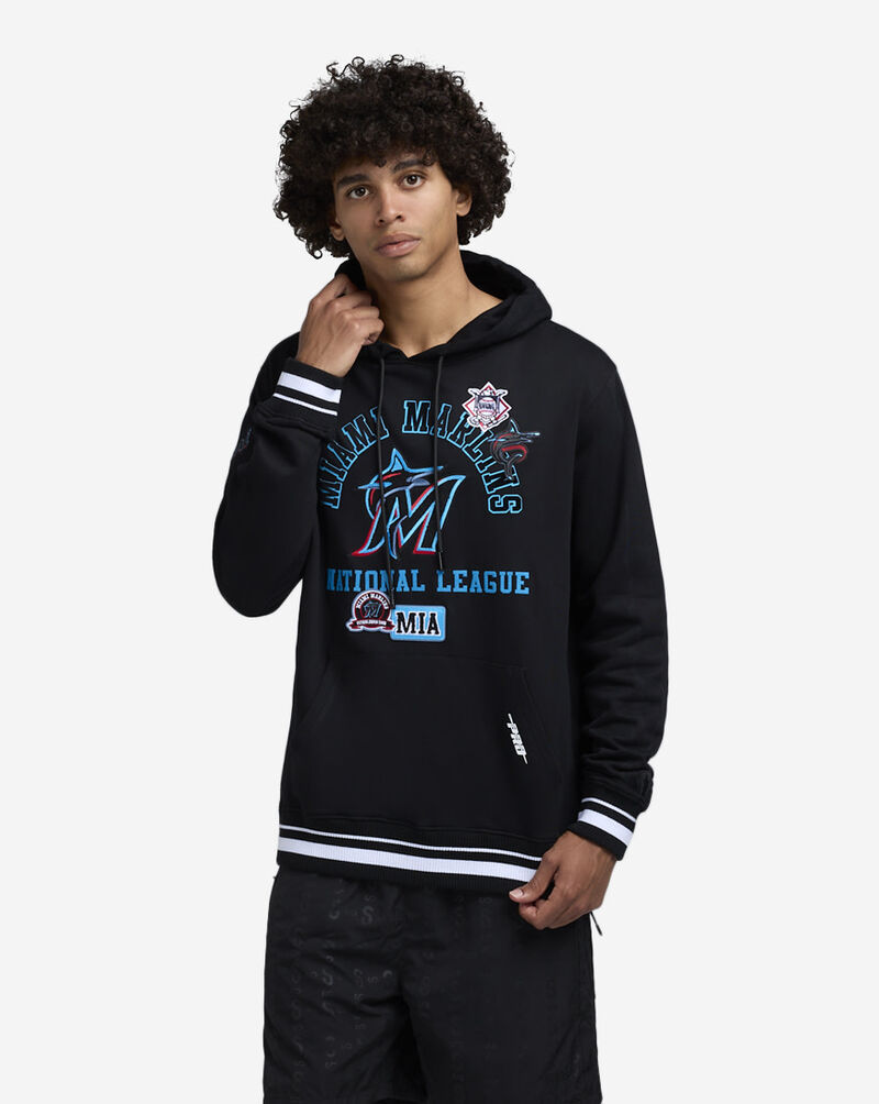 PRO STANDARD Florida Marlins Pro Area Code Hoodie LMM5314654-BLK Black 1