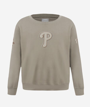 Big Boys' Philadelphia Phillies Neutral Fleece Crewneck
