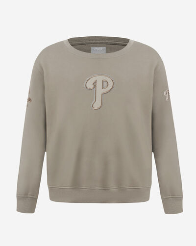Big Boys' Philadelphia Phillies Neutral Fleece Crewneck