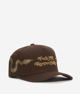 Respectfully Serpent Twill Trucker Hat