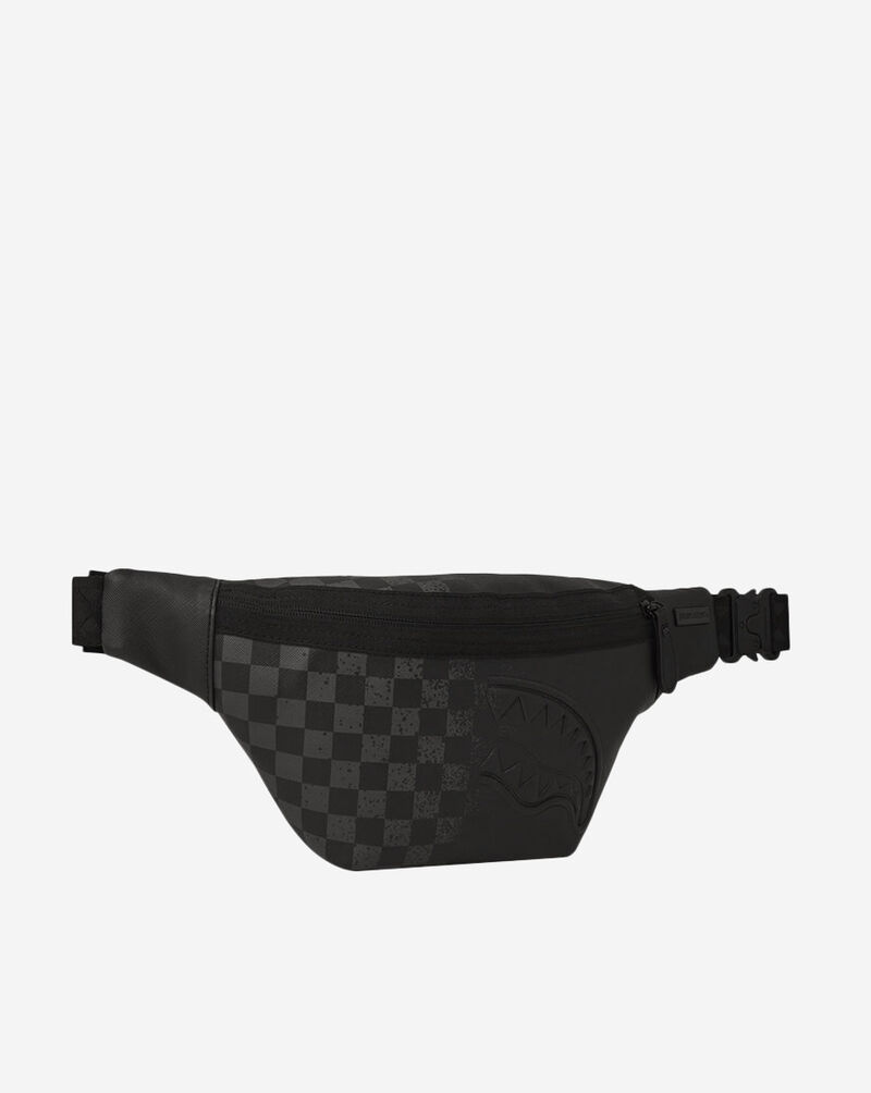 Sprayground Spritz Grey Check Savvy Crossbody Bag B6861 Black 3