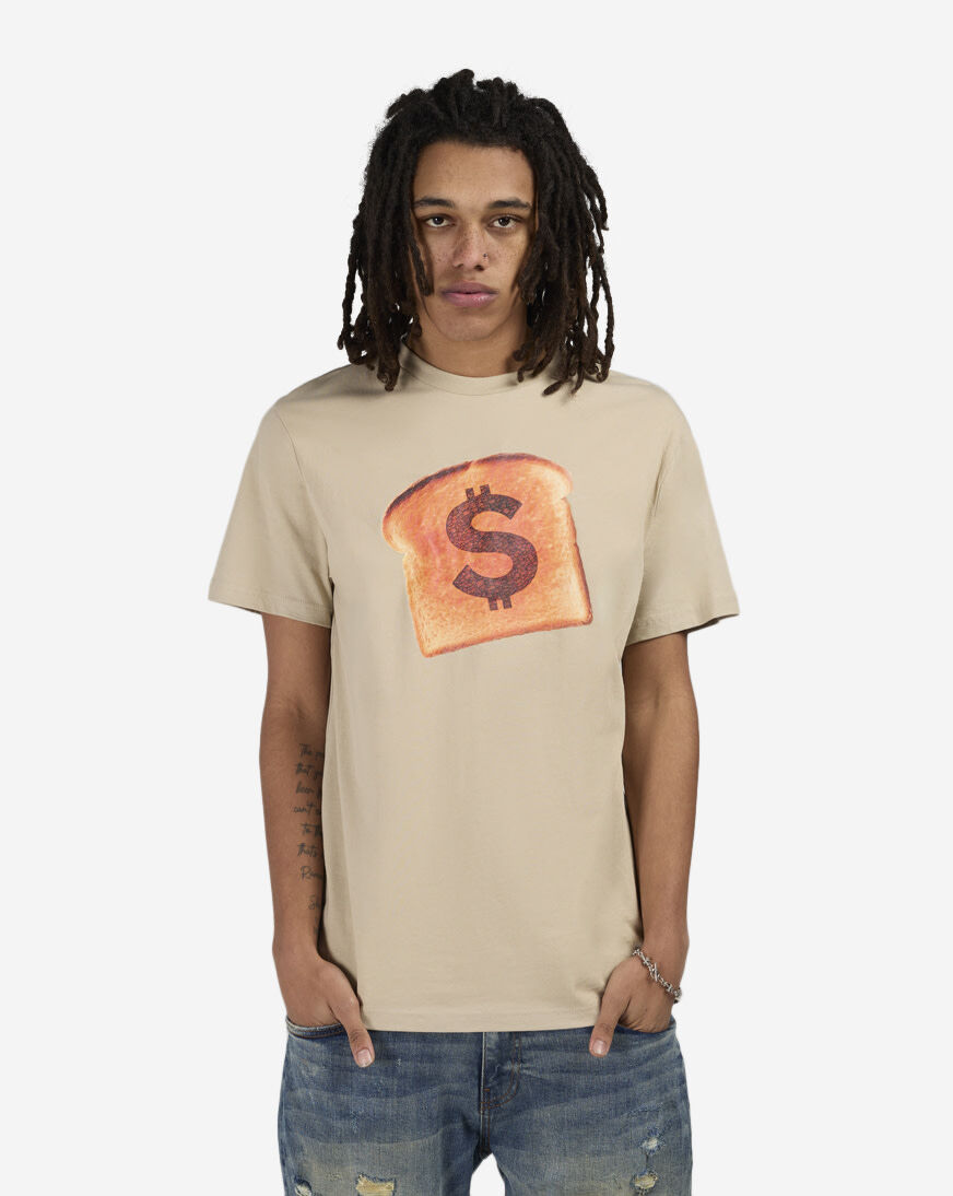 Shop Mister Tee Bread Tee MTUS483-US-03872 beige | SNIPES USA