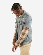 Plaid Denim Jacket