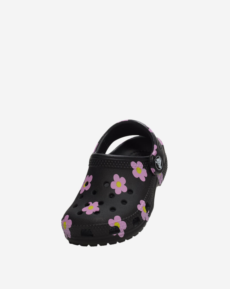 Crocs Toddler Classic Flower Clog 212671-001 Black 8