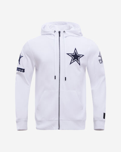 Dallas Cowboys Classic Chenille Double Knit Full-Zip Hoodie