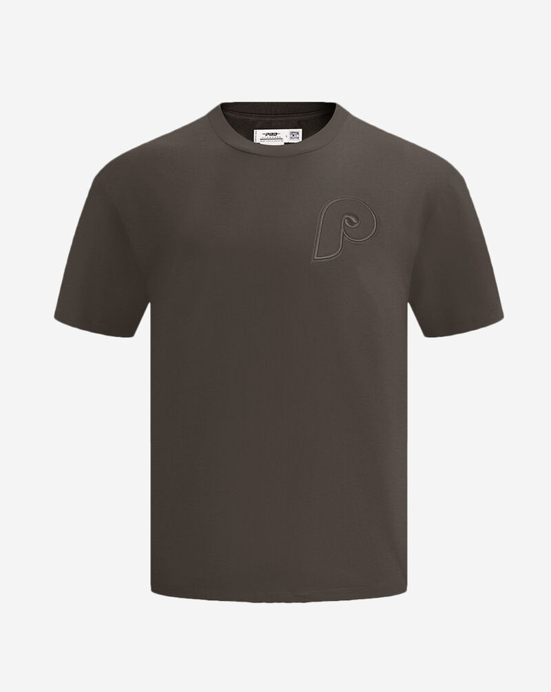 PRO STANDARD Philadelphia Phillies Neutral Drop Shoulder Tee LPH1311725-DKT Brown 1