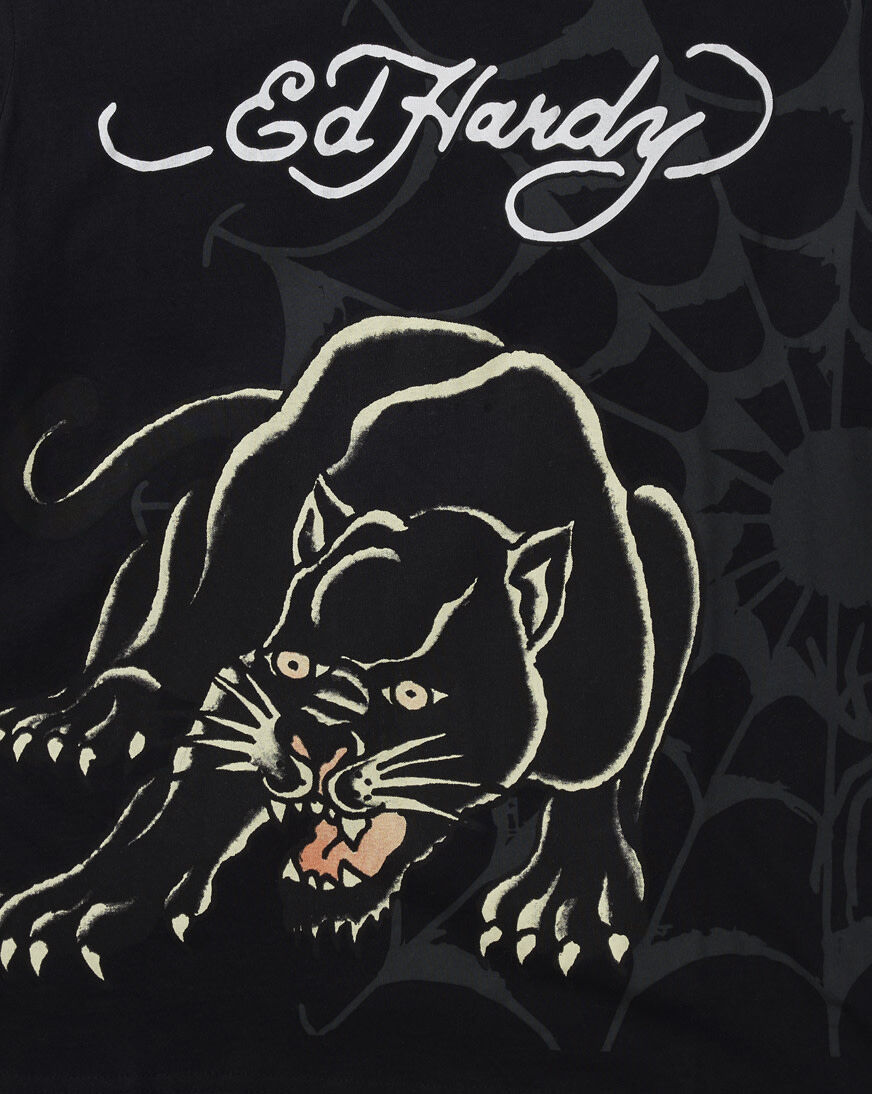 Shop Ed Hardy Kids' Panther Tee EHKT-9032BLK black | SNIPES USA