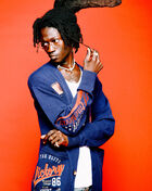 Decibel Varsity Cardigan Sweater SC212-NVY Blue 4