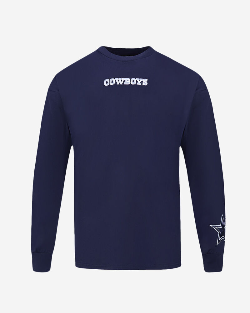 PRO STANDARD Dallas Cowboys Wingspam Drop Shoulder  Long Sleeve Tee FDC2410638-MDN Blue 1