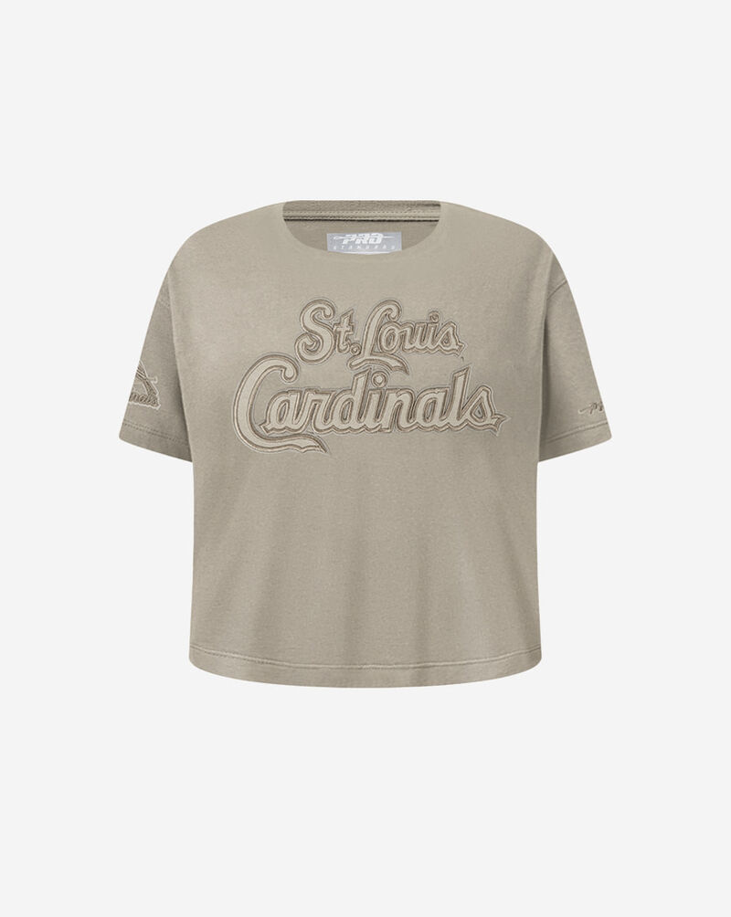 PRO STANDARD Big Girls' St. Louis Cardinals Retro Neutral Boxy Tee LSCBA314969-TAU Beige 1