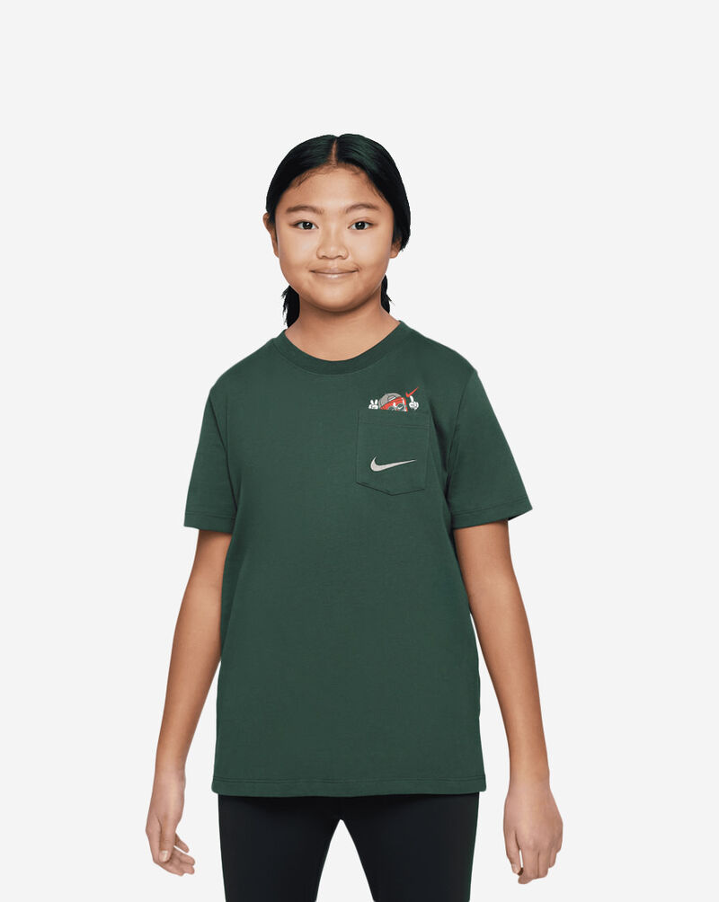 Nike Big Kids' Pocket Graphic Tee HV5225-323 Green 1