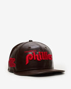 New Era 59Fifty 45th Anniversary Philadelphia Phillies Leather Fitted Hat 60766468 Brown 1