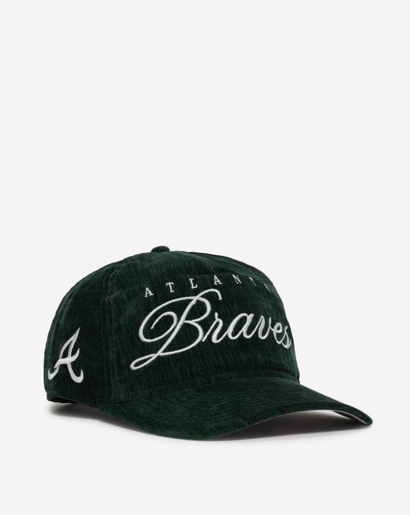 New Era 19Twenty Atlanta Braves Velvet Snapback Hat 60769977 Green 1