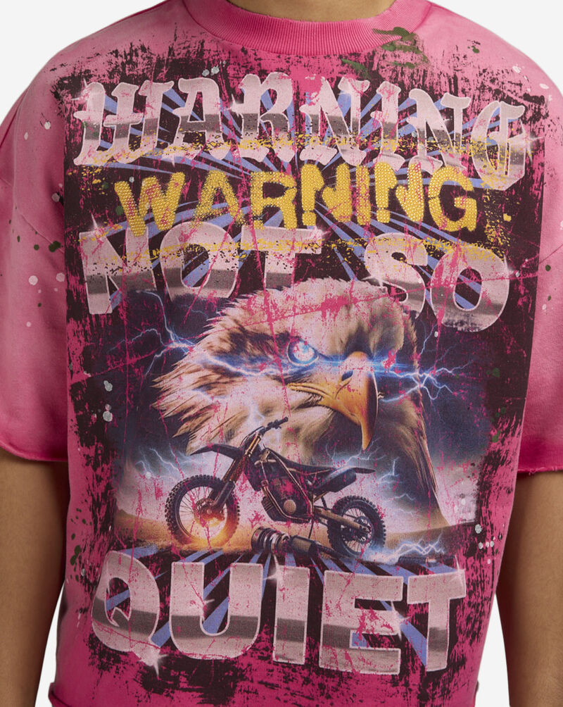 First Row Warning Eagle Tee FRM3012-PNK Pink 3