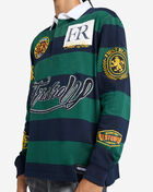 First Row Patch Long Sleeve Polo FRO0003-GRN Green 3