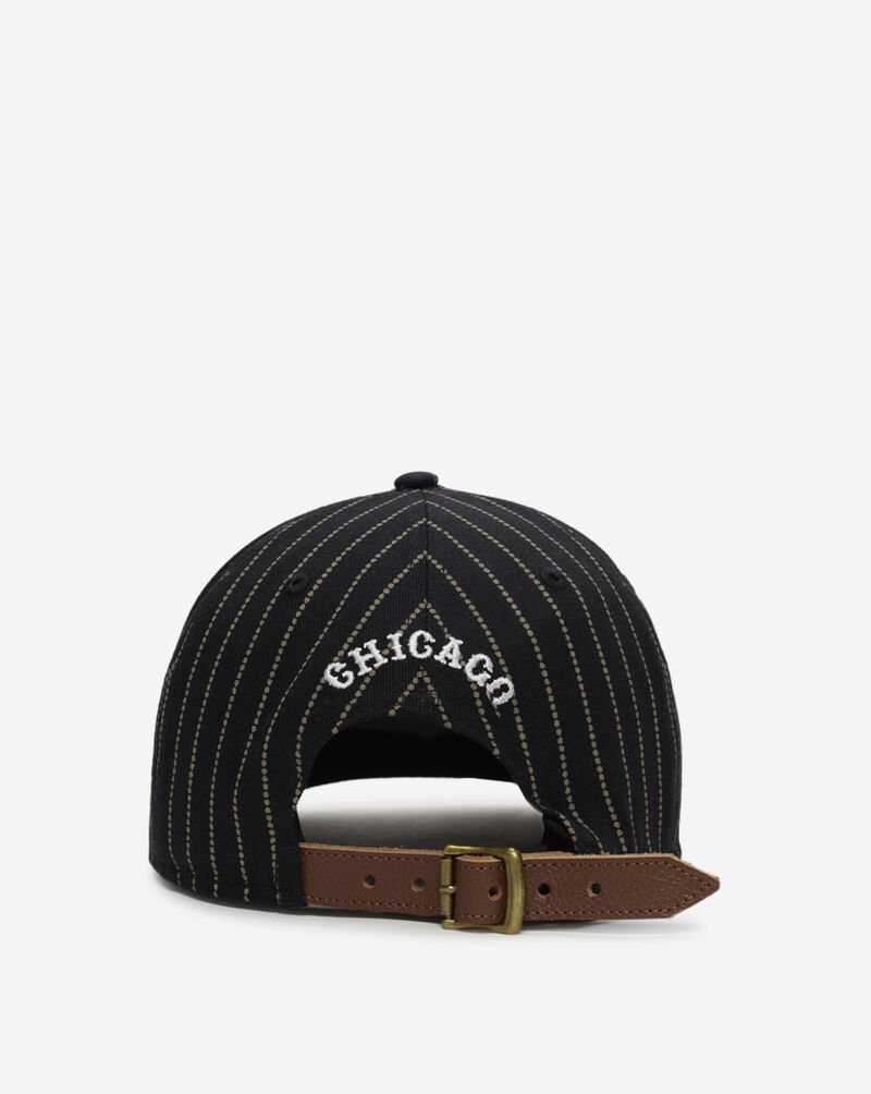 New Era 9Forty Chicago White Sox A-Frame Dotted Pinstripe Energy Snapback Hat  60745185 Black 3