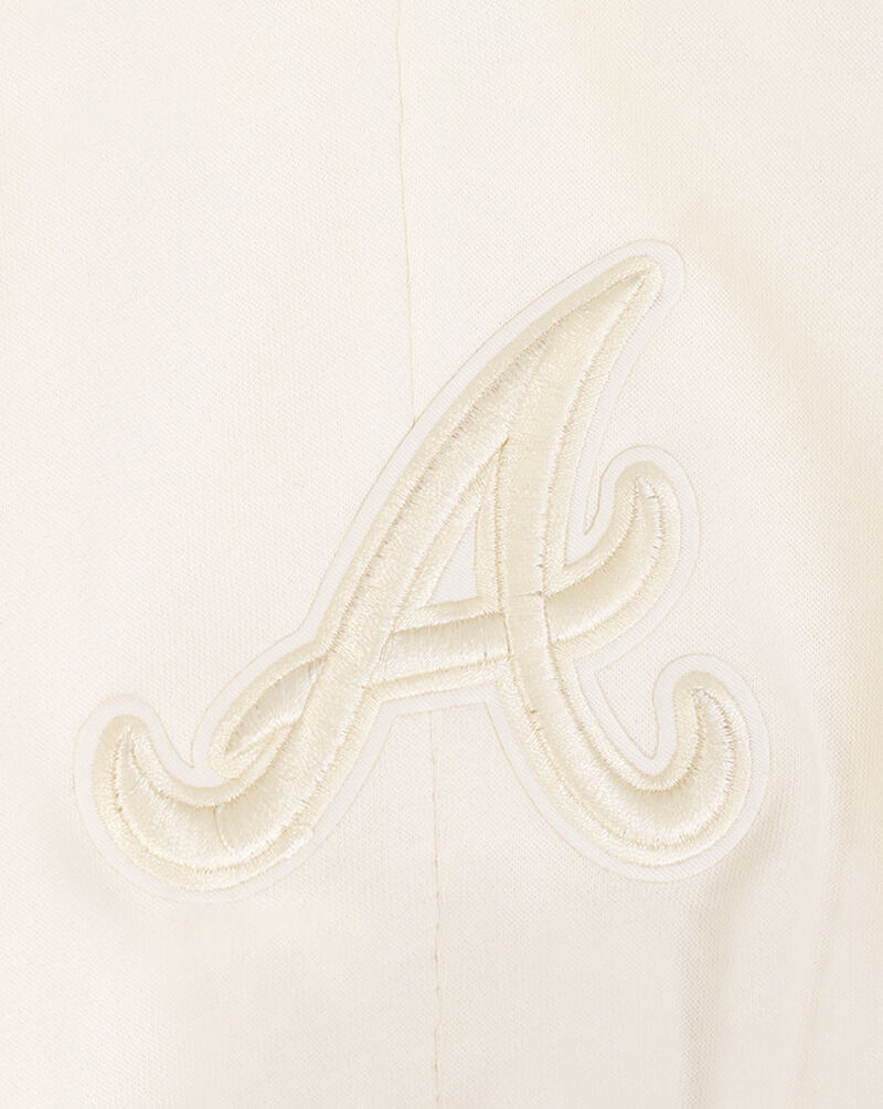 PRO STANDARD Big Boys' Atlanta Braves Neutral Fleece Sweatpant LABB4315038-EGG cream 4