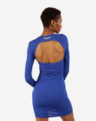 Long Sleeve Open Back Ribbed Dress
