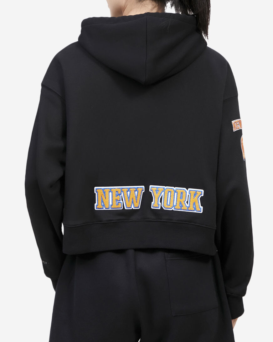 Shop PRO STANDARD New York Knicks Classic Cropped Pullover Hoodie