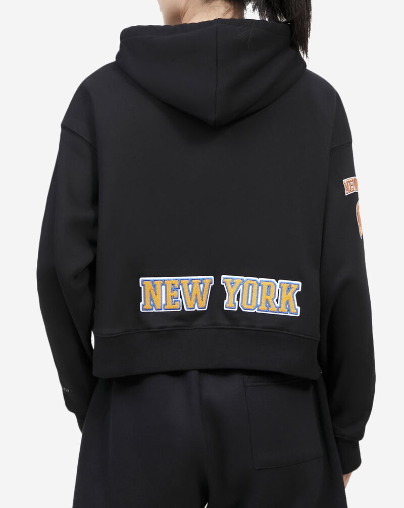 PRO STANDARD New York Knicks Classic Cropped Pullover Hoodie BNKC55264-BLK Black 2