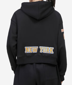 New York Knicks Classic Cropped Pullover Hoodie