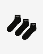 SNIPES 3-Pack Logo Ankle Socks SNUS017-00007 Black 1