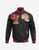 PRO STANDARD San Francisco 49Ers Mash Up Rib Satin Jacket FS46410414-BRK Black 1