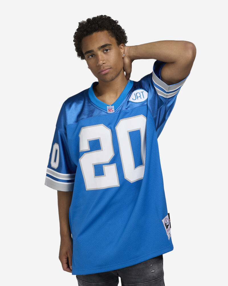 Mitchell  Ness Detroit Lions Sanders Authentic Jersey AJY61158-DLI91BSADTBL Blue 1