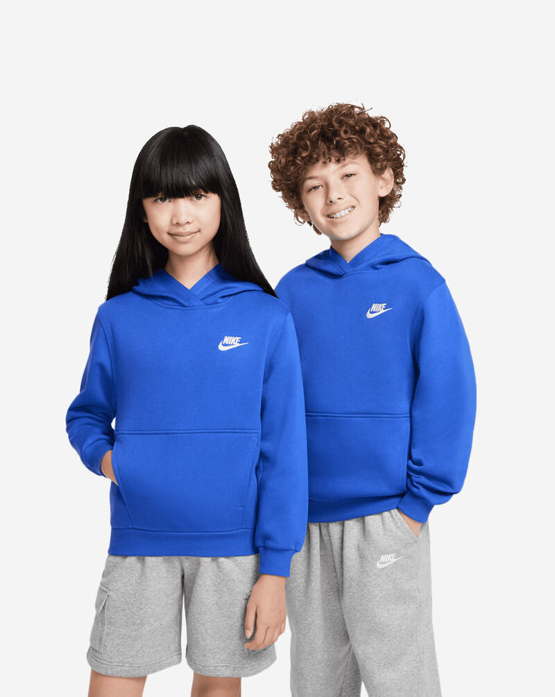 Nike Big Kids' NSW Club Fleece Hoodie FD3000-480 Blue 1