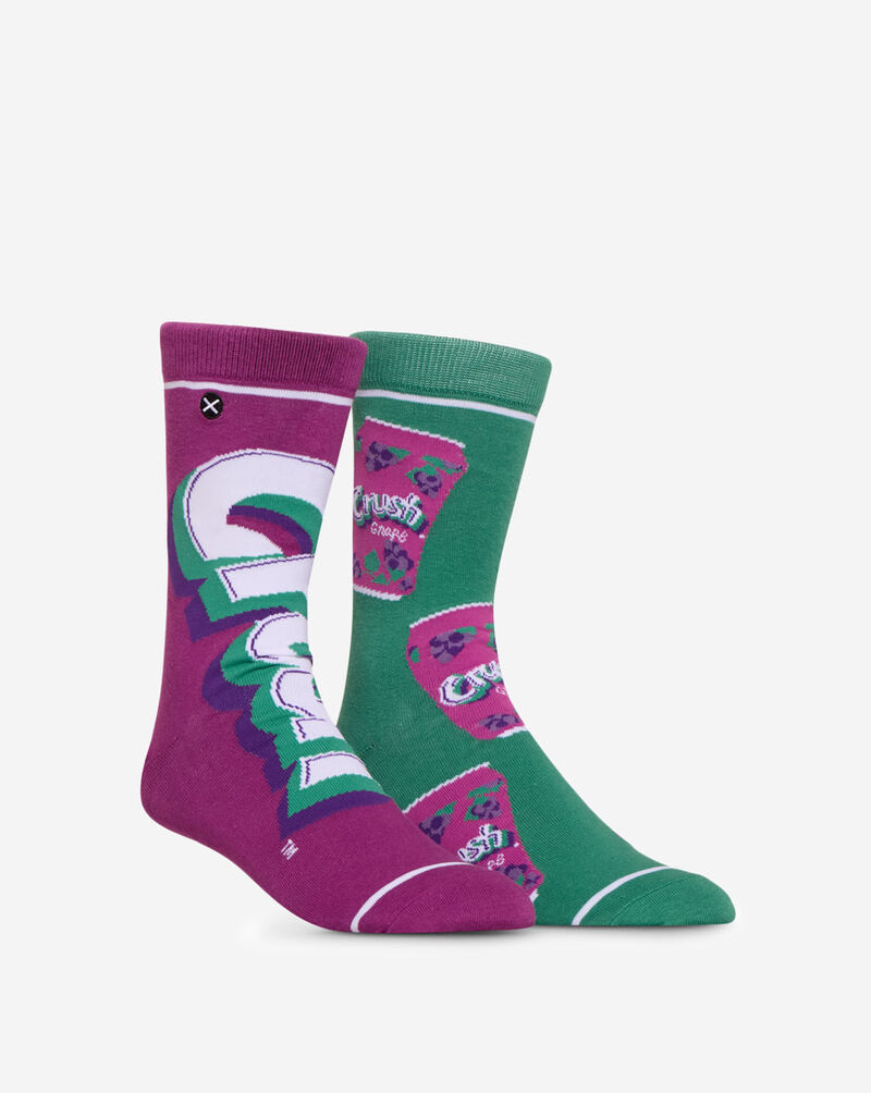 Odd Sox Crush Grape Split Crew Socks (L) 39643MONCD Multi 2