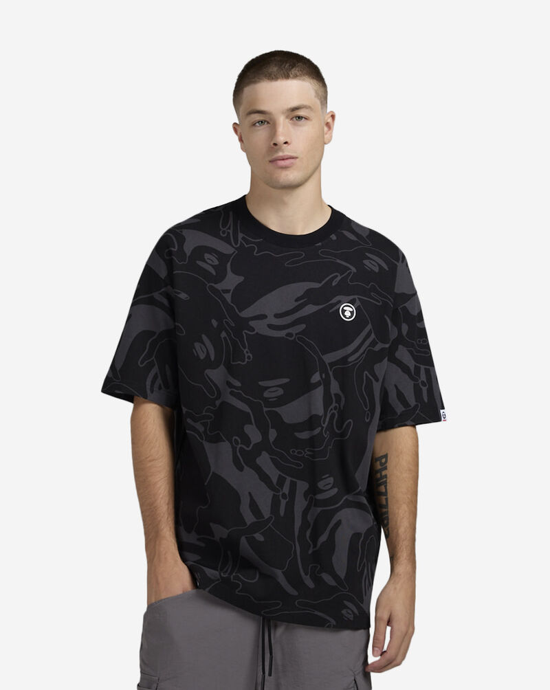 AAPE AAPE Camo Print Tee AAPTEM1602XXO-BKZ Black 1