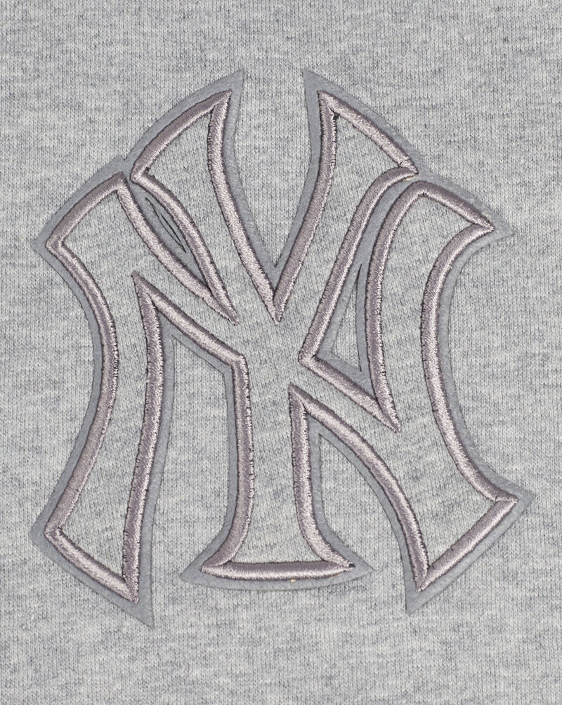 PRO STANDARD New York Yankees Neutral Drop Shoulder Fleece Pull Over Hoodie  LNY536852-DHG Grey 2
