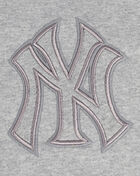 PRO STANDARD New York Yankees Neutral Drop Shoulder Fleece Pull Over Hoodie  LNY536852-DHG Grey 2
