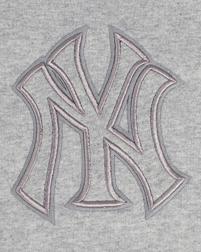 New York Yankees Neutral Drop Shoulder Fleece Pull Over Hoodie 