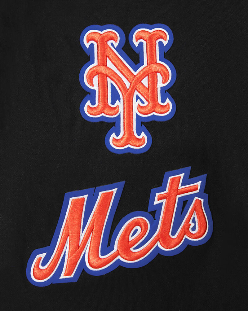 PRO STANDARD New York Mets Classic Chenille Double Knit Full-Zip Hoodie  LNM531928-BLK Black 4