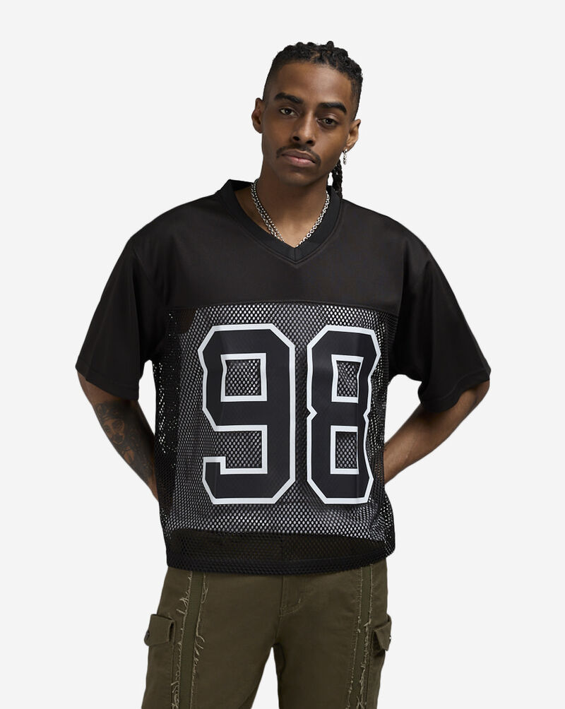 Hudson Winner Circle Cropped Mesh Tee E1134566-BLK Black 1