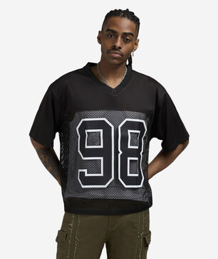 Winner Circle Cropped Mesh Tee