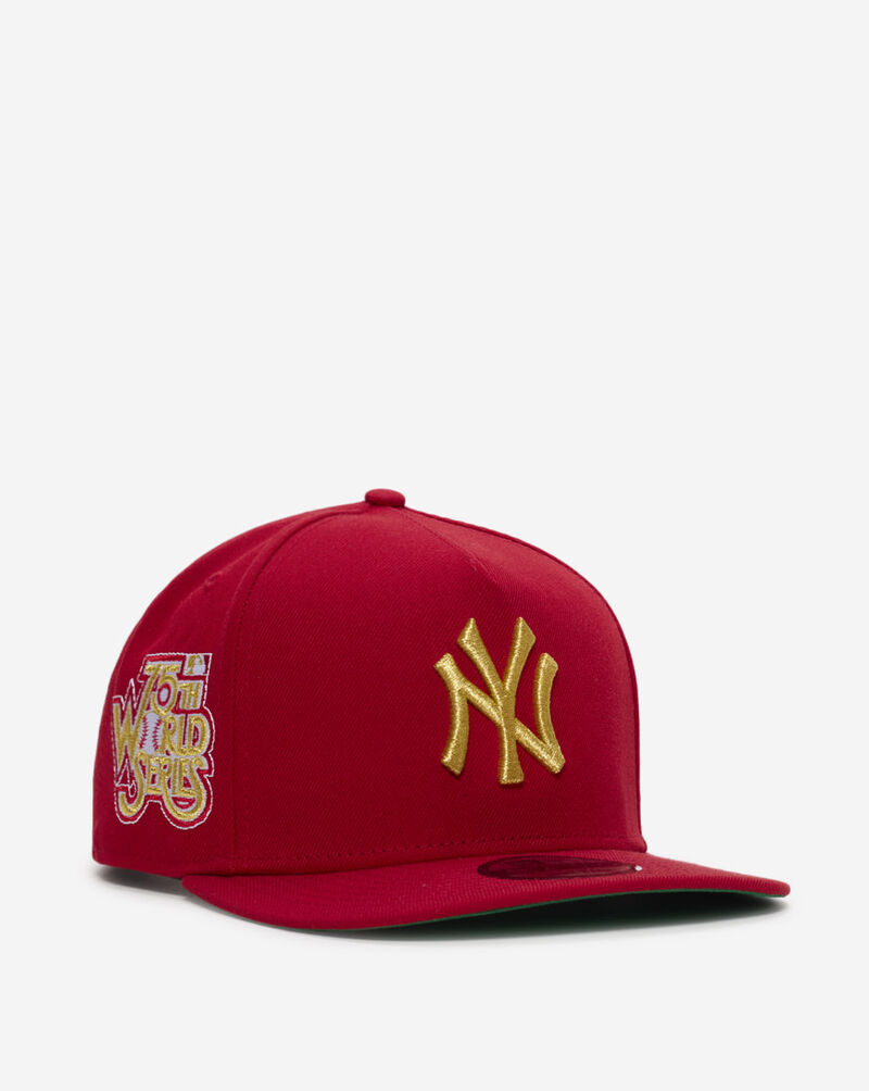 New Era 9Fifty New York Yankees Metallic A-Frame Snapback Hat 70931928 Red 1