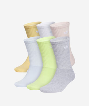 Originals Trefoil 6PK Crew Socks (M)