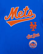 Big Boys' New York Mets Retro Classic Striped Rib Tee
