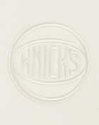 New York Knicks Neutral Cropped Pullover Hoodie