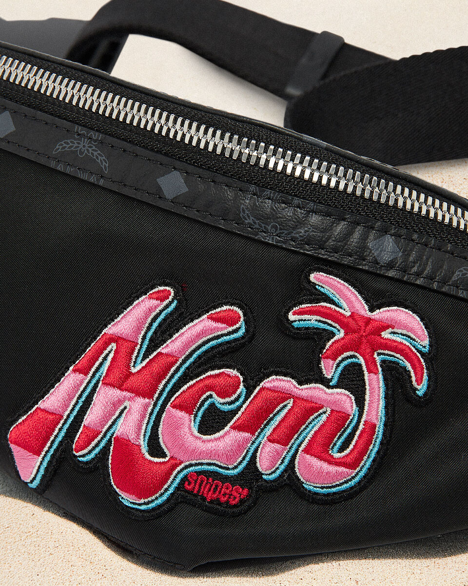 Shop MCM MCM X SNIPES Medium Fursten Belt Bag MMZFSFI05BK001