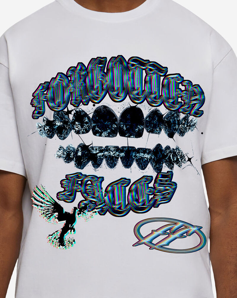 Forgotten Faces Forgotten Diamond Grill Tee FOFUS168-00220 White 3